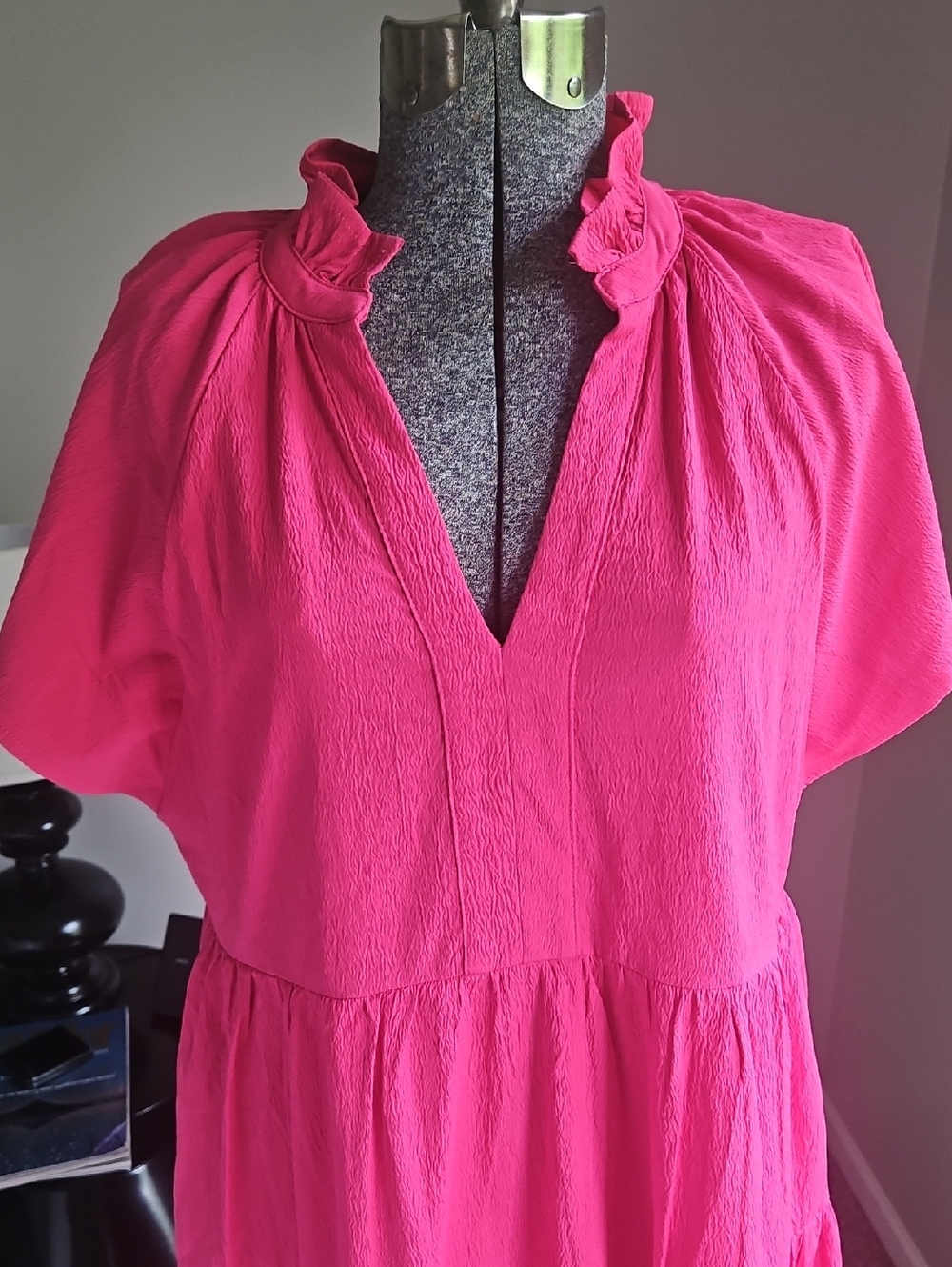 Entro Ruffle Tiered Midi Dress With Pockets - Picture 2 of 9